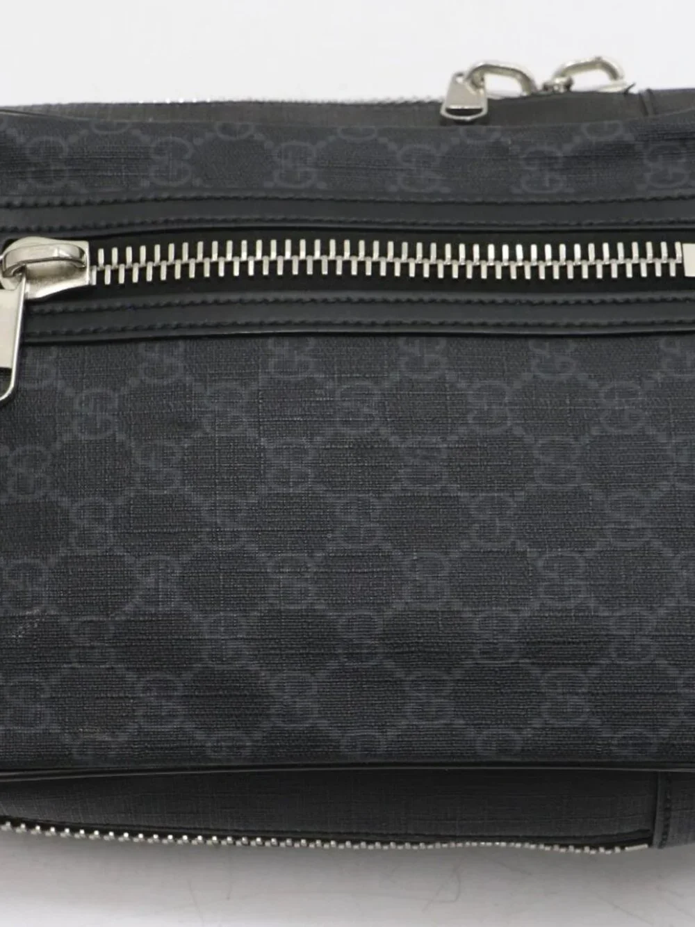 GUCCI GG Supreme Sling Backpack Belt Bag Sherry Line - Black